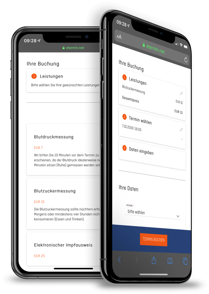 Online Terminplaner und Terminbuchung für Apotheken und Drogerien