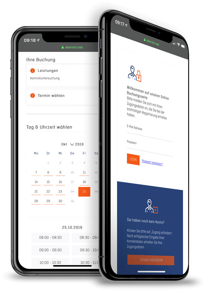 Online Terminplaner und Terminbuchung für Ärzte und Arztpraxen