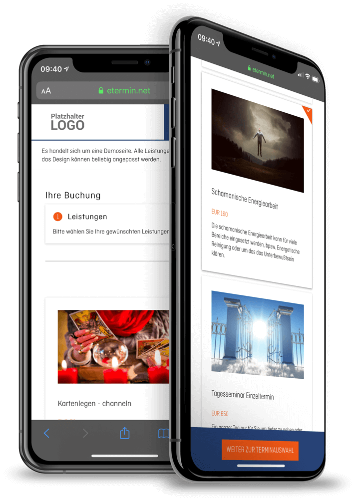 Online Terminplaner und Terminbuchung für Esoteriker von eTermin