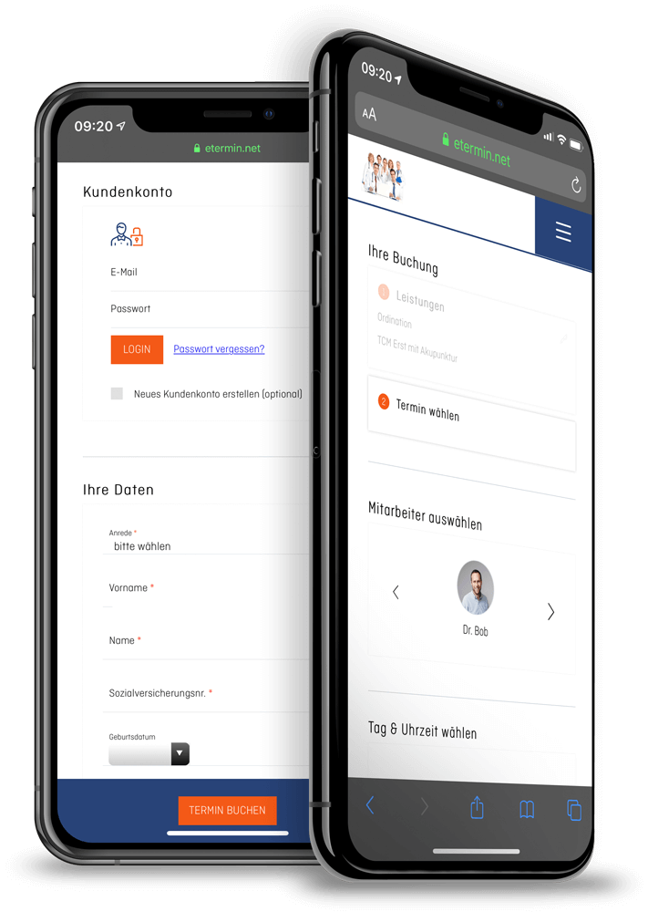 Terminplaner-Software und Online Terminbuchung für Zahnärzte & Zahnarztpraxen von eTermin