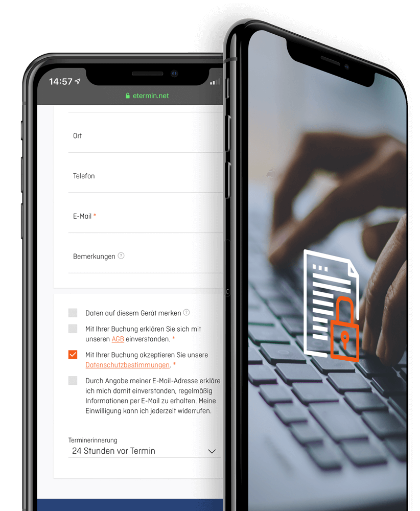 Online Terminplaner und Terminbuchung - EU-DSGVO konformer Datenschutz - Online Terminbuchung