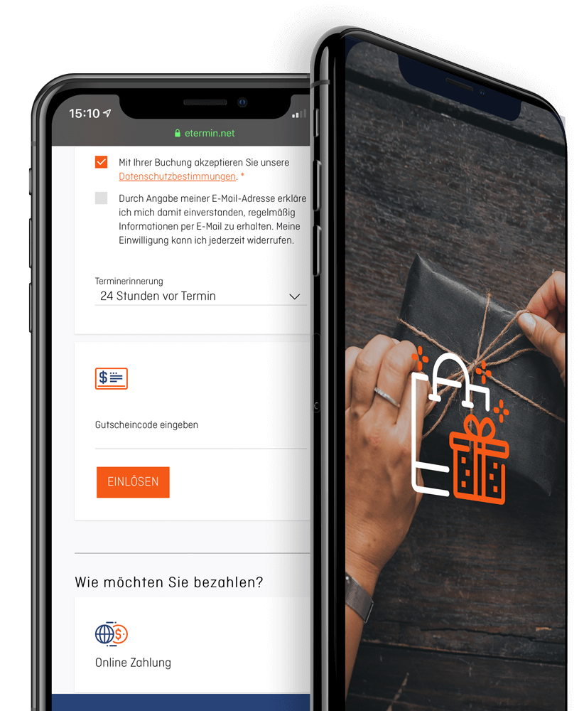Gutscheine einlösen bei der Online Terminbuchung